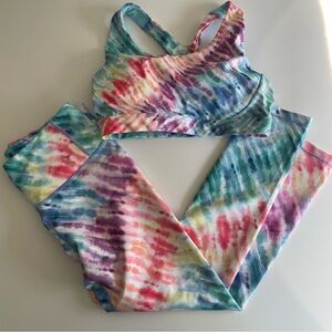 Athleta SET! With rainbow leggings and bra!